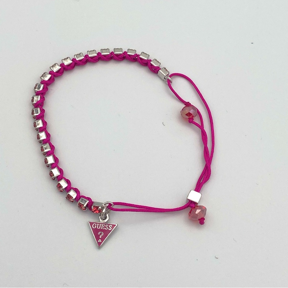 GUESS Pink Rhinestone Bracelet